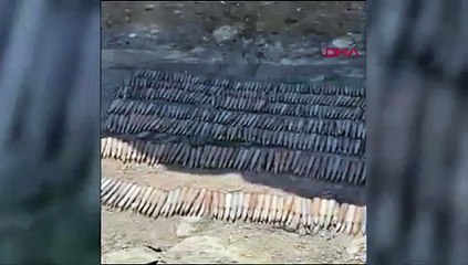 Kuzey Irak'ta binlerce doçka mühimmatı ele geçirildi