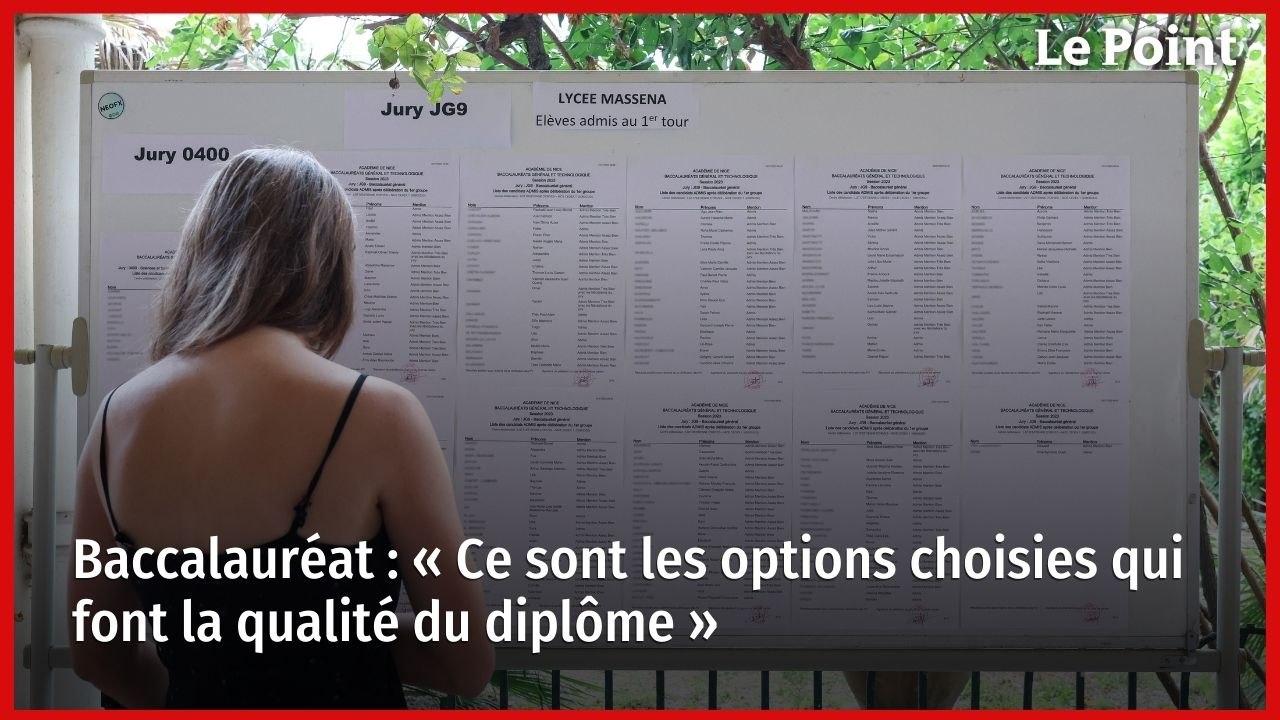 Baccalauréat : « Ce sont les options choisies qui font la qualité du diplôme »