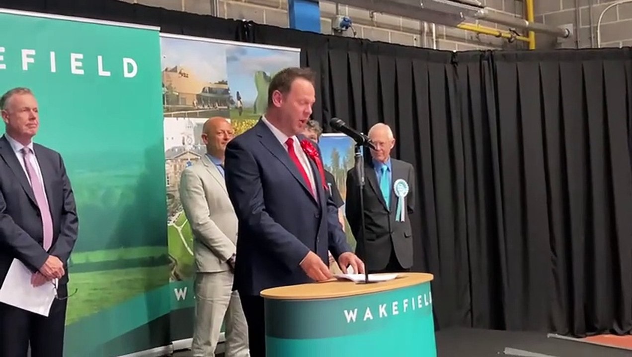 Simon Lightwood's victory speech after winning in Wakefield and Rothwell in 2024 general election