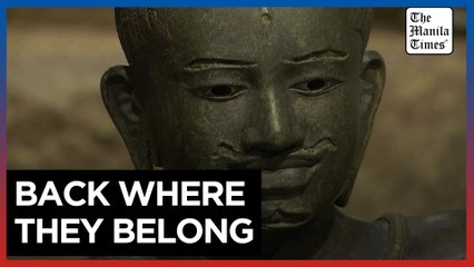 Cambodia holds blessing ceremony for returned antiquities from New York's MET