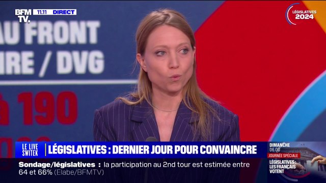 Il faut faire la hiérarchie des périls : Aurore Lalucq (PS-Place Publique) appelle à faire barrage au RN aux législatives