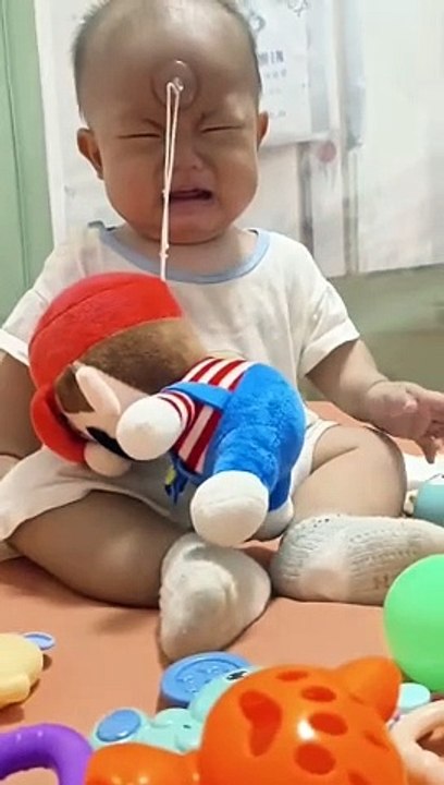 Cute baby crying