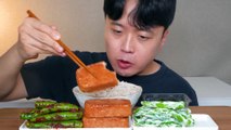 Chili Kimchi  Spam ASMR MUKBANG REAL SOUND EATING SHOW