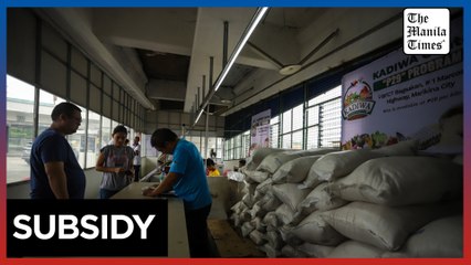 Elderly, PWDs, solo parents line up for P29/kilo of NFA rice