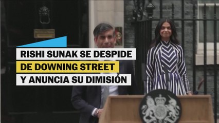Rishi Sunak se despide de Downing Street