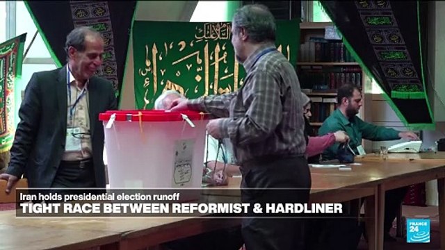 Iran holds runoff presidential vote pitting hard-line former negotiator against reformist lawmaker