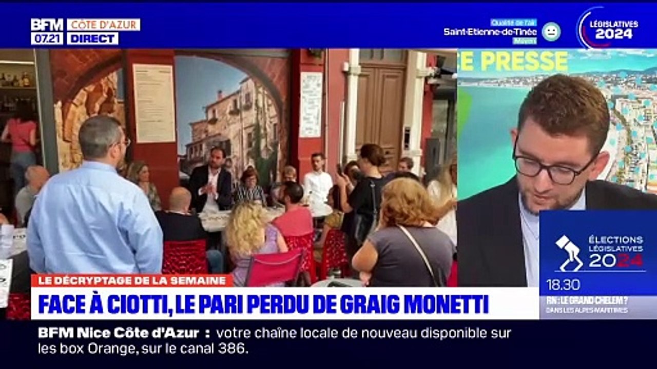 Législatives : dans le centre de Nice, le candidat Horizons place "les extrêmes" RN et LFI dos-à-dos