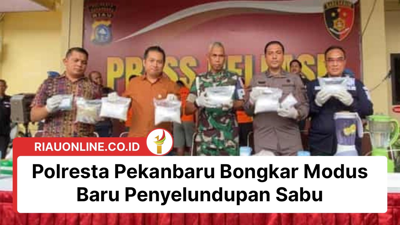 Polresta Pekanbaru Bongkar Modus Baru Penyelundupan Sabu