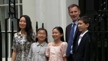 Jeremy Hunt and family leave 11 Downing Street as Labour celebrate landslide victory