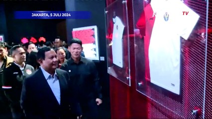 Momen Prabowo Subianto Hadiri Rilis Jersey Merah Putih Bareng Didit untuk Olimpiade Paris 2024