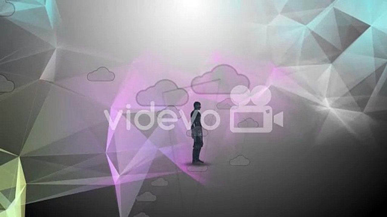 AI Artificial intelligence cloud computing digital robotic brain deep learning