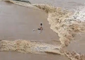 रूपारेल लगी मुस्कराने, नाले भी उफान पर...देखें यह वीडियो