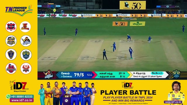 Shriram Capital TNPL 2024 Tamil Nadu Premier League- ID7 Cricket