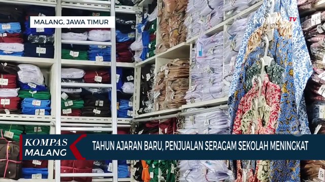 Jelang Tahun Ajaran Baru, Penjualan Seragam Sekolah Meningkat