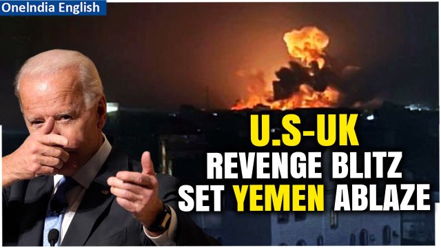 Biden Revenge Blitz On Houthis: U.S and UK Warplanes Bombard Houthis Controlled Yemen's Al-Hudayadah