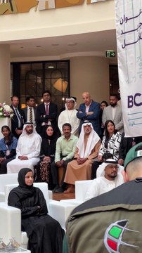 Sheikh Nahyan at the opening of a cancer institute in Abu Dhabi