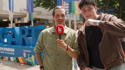 Fans unterbrechen kicker-Reporter: Stuttgart fiebert dem Duell gegen Spanien entgegen