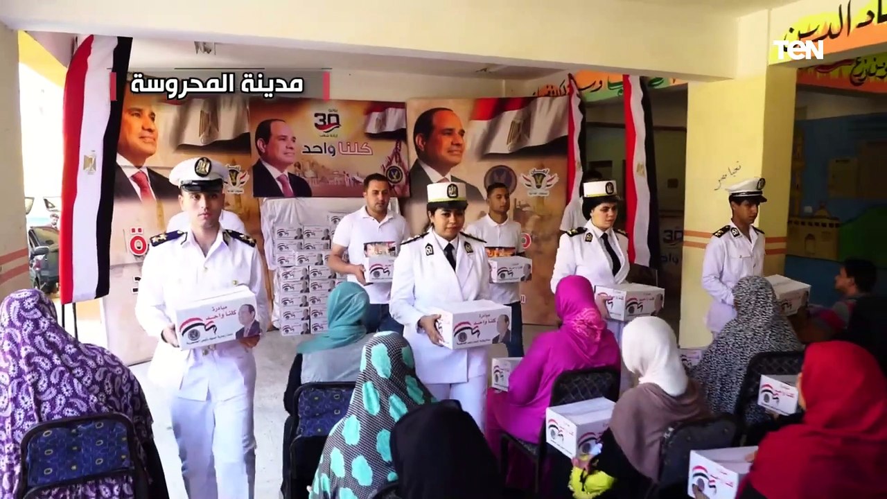 في اطار مبادرة كلنا واحد.. توزيع مساعدات عينية على أهالي المناطق الحضارية الجديدة