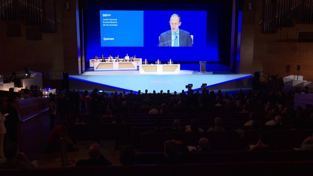 Los accionistas de BBVA apoyan masivamente la ampliación de capital para la compra de Sabadell