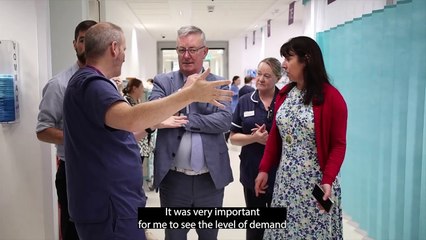 Health Minister Visits Ulster Hospital ED