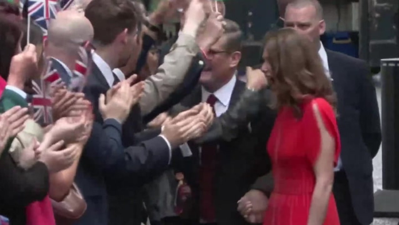 Victoria Starmer’s response to supporters outside Downing Street after Labour election win