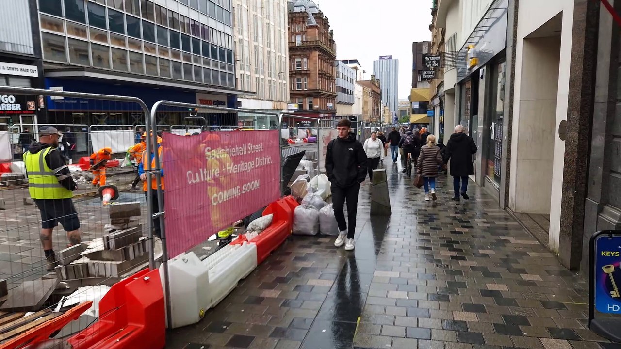 Glasgow City Centre: Sauchiehall Street redevelopment work in focus ...