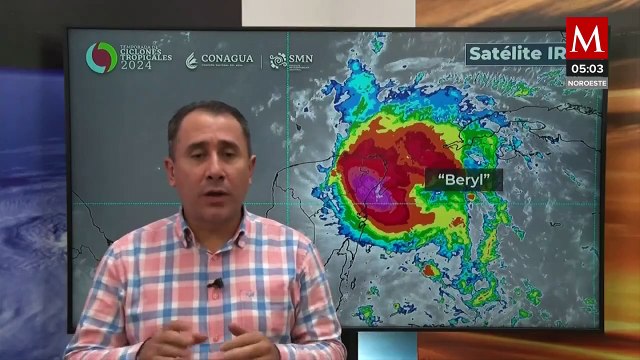 SMN confirma el impacto del huracán 'Berlyl' en Quintana Roo