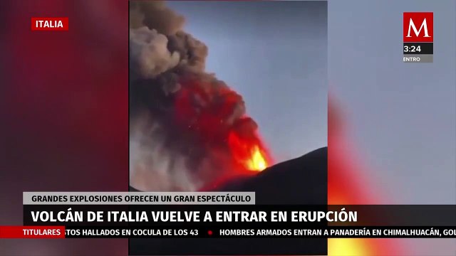 El volcán Etna entra en erupción en Italia