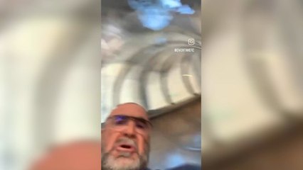 El video viral de Eric Cantona tirándose por un tobogán