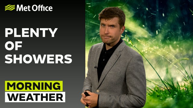 Met Office Morning Weather Forecast 06/05/24 - A cooler day with scattered showers