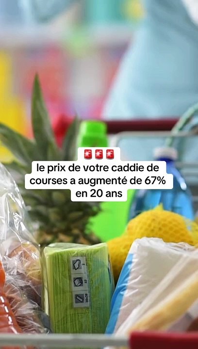 Le prix de votre caddie de courses a augmenté de 67% en 20 ans