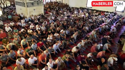 Edirne'de pehlivanlar cuma namazında buluştu