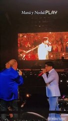 Christian Nodal emociona al público al unirse a Maná en concierto en Madrid