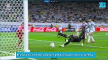 El audio del VAR del polémico gol de Ecuador ante Argentina
