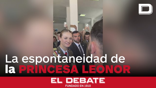 La espontaneidad de la Princesa Leonor en el vino español de la entrega de despachos en Lérida
