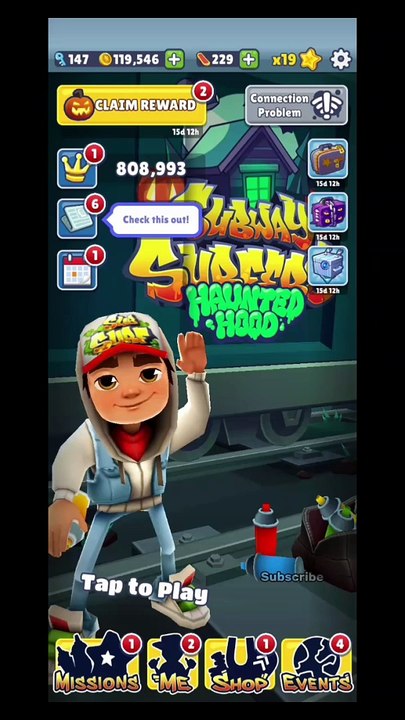 I play subway surfer game