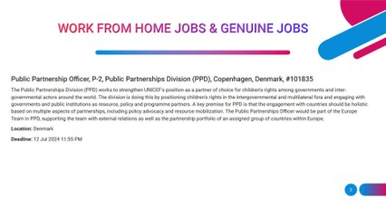 Join UNICEF as a Public Partnership Officer – Make a Global Impact 🌍