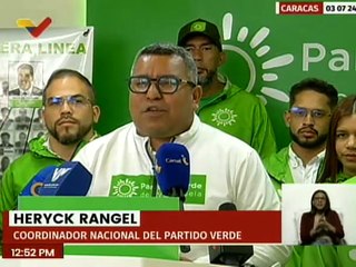 Partido Verde plantará un árbol por cada voto que sume para proteger los ecosistemas venezolanos