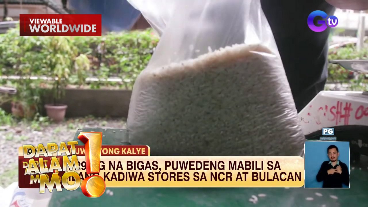29 piso kada kilo na bigas, mabibili sa ilang kadiwa stores sa NCR at Bulacan | Dapat Alam Mo!