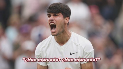 La reacción de Alcaraz al partido de España tras acabar su partido