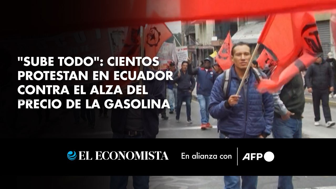 "Sube todo": Cientos protestan en Ecuador contr...