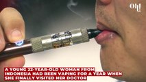 This woman's vaping habit left her covered in ulcers so bad she couldn't eat anymore