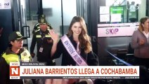 Miss Bolivia llega a Cochabamba