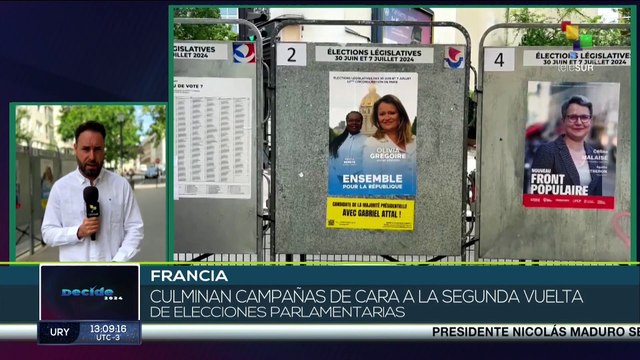 ¡Se aproxima 2° vuelta! Culminan las campañas electorales en Francia