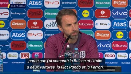 Angleterre - Southgate à un journaliste : “Votre Suisse a été une Mini Cooper excellente”