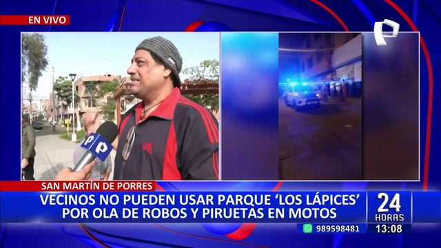 Delincuencia impera en SMP: Denuncian que falsos deliverys asaltan a vecinos del parque Los Lápices