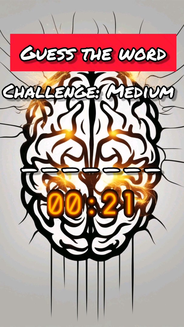 ⁣Guess the word as quick as you can. #wordle style game