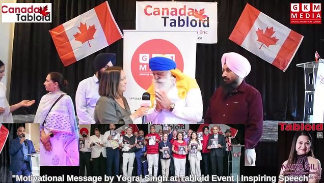 Motivational Speech by Yograj Singh | Inspiring Message at Canada Tabloid #GKMMEDIATV