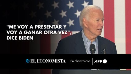 "Me voy a presentar y voy a ganar otra vez", dice Biden