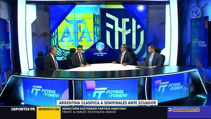 Jimmy Rodríguez celebra con candente baile la clasificación de Argentina a semifinales de la Copa América